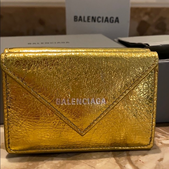 Balenciaga Gold Wallet